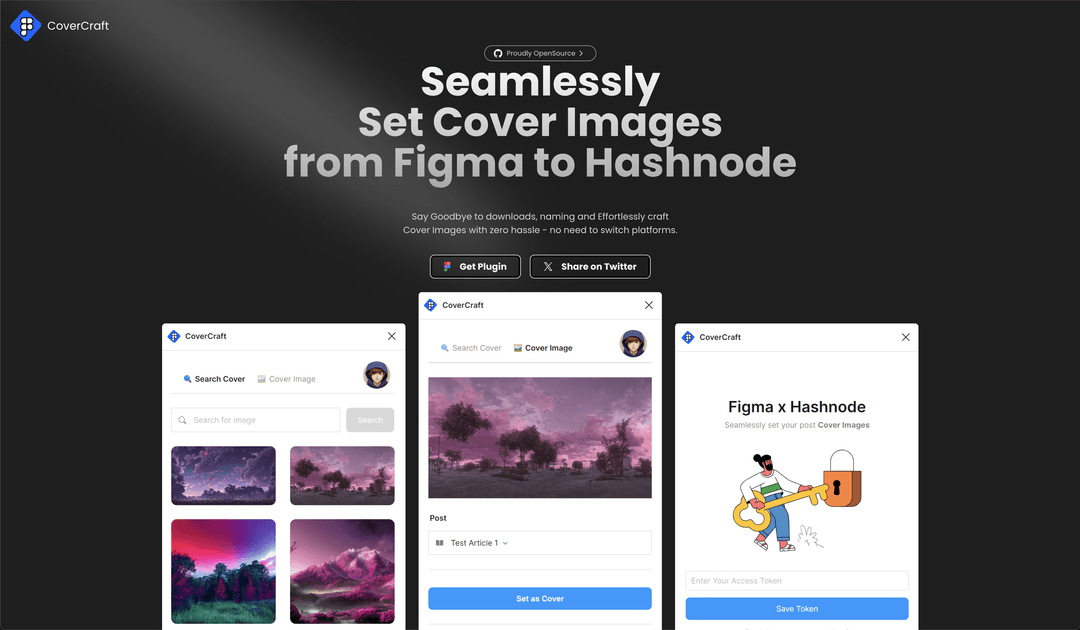 CoverCraft - Figma x Hashnode